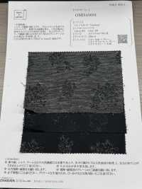 OMH43691 Jacquard C/L "fioritura"[Tessile / Tessuto] Oharayaseni Sottofoto
