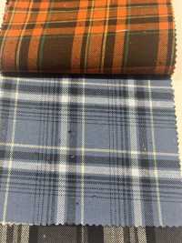 CH-6347 Twill Garzato Vintage A Quadri[Tessile / Tessuto] Tessuto Kuwamura Sottofoto