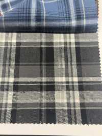 CH-6347 Twill Garzato Vintage A Quadri[Tessile / Tessuto] Tessuto Kuwamura Sottofoto