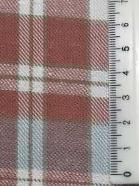 CH-6347 Twill Garzato Vintage A Quadri[Tessile / Tessuto] Tessuto Kuwamura Sottofoto