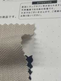 CHL-6349 Elaborazione Della Lavatrice Henley Reborn Con Filo Irregolare In Lino[Tessile / Tessuto] Tessuto Kuwamura Sottofoto
