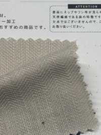 CHL-6349 Elaborazione Della Lavatrice Henley Reborn Con Filo Irregolare In Lino[Tessile / Tessuto] Tessuto Kuwamura Sottofoto