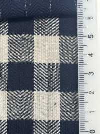 CHL-6349 Elaborazione Della Lavatrice Henley Reborn Con Filo Irregolare In Lino[Tessile / Tessuto] Tessuto Kuwamura Sottofoto