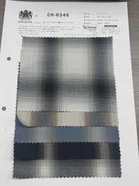 CH-6346 Cotone Tencel Fibra Modal Ombre Check[Tessile / Tessuto] Tessuto Kuwamura Sottofoto