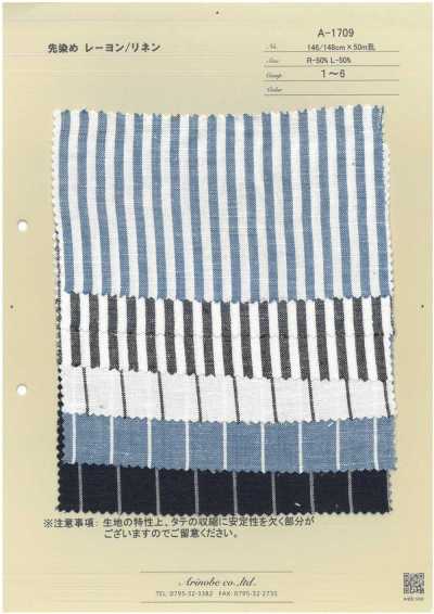 A-1709 Rayon/lino tinto in filo