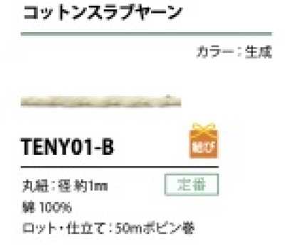 TENY01-B Cordino in filato fiammato di cotone 1MM