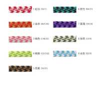 THGB03-B Cinghia Elastica In Stile Giapponese, Motivo A Scacchi, 6 Mm[Fascia Elastica] Cordon Sottofoto
