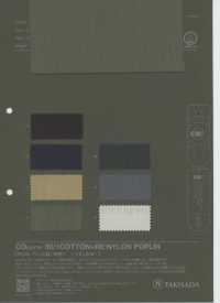 1053553 POPELINE DI COTONE E RE:NYLON CO+ 80/1[Tessili / Tessuti] Takisada Immagini aggiuntive