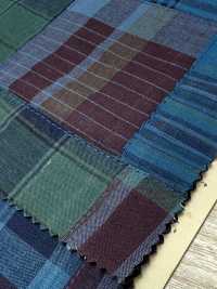 INDIA-2084 Patchwork Di Cotone Indaco[Tessile / Tessuto] ARINOBE Sottofoto