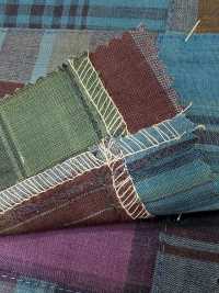 INDIA-2084 Patchwork Di Cotone Indaco[Tessile / Tessuto] ARINOBE Sottofoto