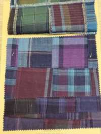 INDIA-2084 Patchwork Di Cotone Indaco[Tessile / Tessuto] ARINOBE Sottofoto