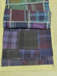INDIA-2084 Patchwork Di Cotone Indaco[Tessile / Tessuto] ARINOBE Sottofoto