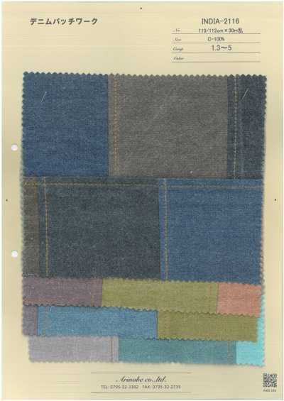 INDIA-2116 Patchwork denim