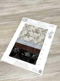 KCL534-D63 Pizzo Di Tela Di Lino E Rayon[Tessile / Tessuto] Uni Textile(Komon Studio) Sottofoto