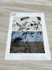 KCP524-D493 Stampa Monocromatica Su Tela Di Lino E Rayon[Tessile / Tessuto] Uni Textile(Komon Studio) Sottofoto