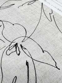 KCP524-D570 Stampa Monocromatica Su Tela Di Lino E Rayon[Tessile / Tessuto] Uni Textile(Komon Studio) Sottofoto
