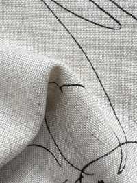 KCP524-D570 Stampa Monocromatica Su Tela Di Lino E Rayon[Tessile / Tessuto] Uni Textile(Komon Studio) Sottofoto