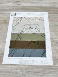 KCP524-D570 Stampa Monocromatica Su Tela Di Lino E Rayon[Tessile / Tessuto] Uni Textile(Komon Studio) Sottofoto