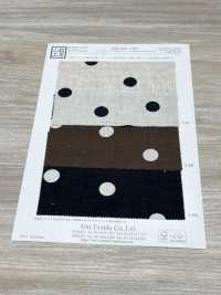 KCP524-D589 Stampa Monocromatica Su Tela Di Lino E Rayon[Tessile / Tessuto] Uni Textile(Komon Studio) Sottofoto