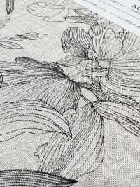 KCP524-D624 Stampa Monocromatica Su Tela Di Lino E Rayon[Tessile / Tessuto] Uni Textile(Komon Studio) Sottofoto