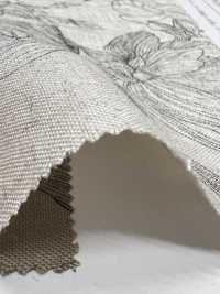 KCP524-D624 Stampa Monocromatica Su Tela Di Lino E Rayon[Tessile / Tessuto] Uni Textile(Komon Studio) Sottofoto