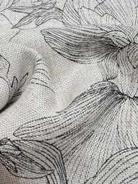KCP524-D624 Stampa Monocromatica Su Tela Di Lino E Rayon[Tessile / Tessuto] Uni Textile(Komon Studio) Sottofoto