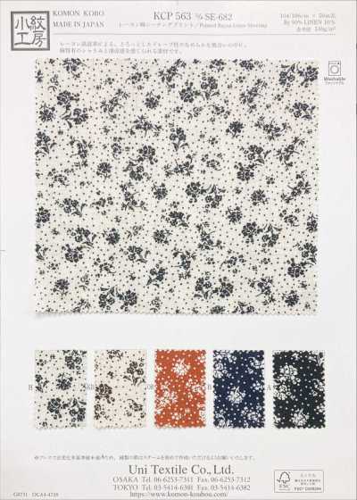KCP563-DSE-682 Stampa su tela grezza in rayon e lino