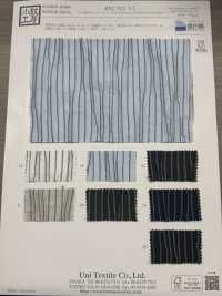 KYC912-D3 Filato Tinto In Filo T/C Tuck Dobby[Tessile / Tessuto] Uni Textile(Komon Studio) Sottofoto