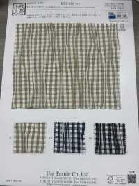 KYC912-D5 Filato Tinto In Filo T/C Tuck Dobby[Tessile / Tessuto] Uni Textile(Komon Studio) Sottofoto