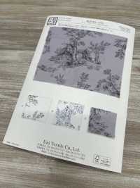 KCP616-D603 60 Lawn Monochrome Print[Tessile / Tessuto] Uni Textile(Komon Studio) Foto secondaria