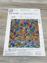 KCP807MWL-DK-8 Cotone 80 Lawn Miracle Wave Liberty Print Diane[Tessile / Tessuto] Uni Textile(Komon Studio) Foto secondaria