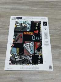 KDP2312SD-58-DD-774 Stampa A Getto D'inchiostro Dechin Femminile Di Ampia Larghezza[Tessile / Tessuto] Uni Textile(Komon Studio) Foto secondaria