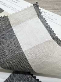 KKC907-D1 Filato Di Cotone Tencel Tinto In Filo Con Motivo A Quadri Arricciati[Tessile / Tessuto] Uni Textile(Komon Studio) Foto secondaria