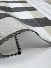 KKC907-D1 Filato Di Cotone Tencel Tinto In Filo Con Motivo A Quadri Arricciati[Tessile / Tessuto] Uni Textile(Komon Studio) Foto secondaria