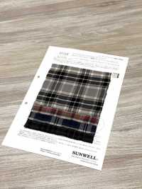 35518 Fuwa. Tessuto A Quadri In Arricciatura In Fibra Di Modal/cotone Tencel(TM)[Tessile / Tessuto] SUNWELL Sottofoto