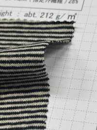 SD0188 Jersey A Righe Orizzontali Tinto In Filo Di Cotone/canapa[Tessile / Tessuto] SHIBAYA Sottofoto