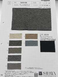 SD0188 Jersey A Righe Orizzontali Tinto In Filo Di Cotone/canapa[Tessile / Tessuto] SHIBAYA Sottofoto