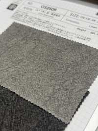OS2509 L1/40 Tintura Per Lino, Carbone E Cachi[Tessile / Tessuto] SHIBAYA Sottofoto
