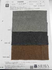 OS2509 L1/40 Tintura Per Lino, Carbone E Cachi[Tessile / Tessuto] SHIBAYA Sottofoto