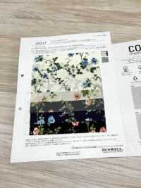 28115 Cordot Organics® 60 Fili Lawn Retro Floral Print[Tessile / Tessuto] SUNWELL Sottofoto