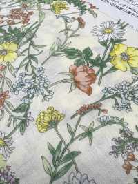 28114 Cordot Organics® 60 Fili Lawn Retro Floral Print[Tessile / Tessuto] SUNWELL Sottofoto