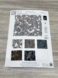 KKP2338-DB-276 Chirimen Chirimen®[Tessile / Tessuto] Uni Textile(Komon Studio) Foto secondaria