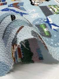 KKP2338-DB-99 Chirimen Chirimen®[Tessile / Tessuto] Uni Textile(Komon Studio) Foto secondaria