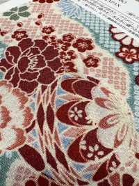 KKP2338-D-HANAZUKUSI Futako Chirimen Fiori[Tessile / Tessuto] Uni Textile(Komon Studio) Foto secondaria