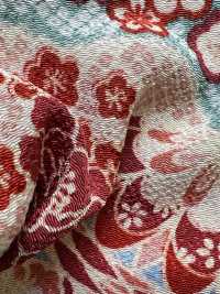 KKP2338-D-HANAZUKUSI Futako Chirimen Fiori[Tessile / Tessuto] Uni Textile(Komon Studio) Foto secondaria