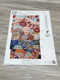 KKP2338-D-HANAZUKUSI Futako Chirimen Fiori[Tessile / Tessuto] Uni Textile(Komon Studio) Foto secondaria