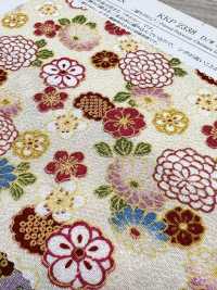 KKP2338-D-HANAKOMATI Futako Chirimen Hanakomachi[Tessile / Tessuto] Uni Textile(Komon Studio) Foto secondaria