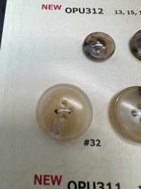 OPU312 Bottoni In Resina A 4 Fori In Corno Di Bufalo D'acqua[Pulsante] DAIYA BUTTON(DAIYA BUTTON) Sottofoto