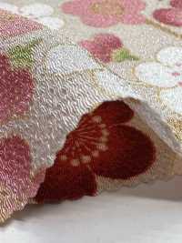 KKP2338-D-MODANUME Futako Chirimen Modern Plum[Tessile / Tessuto] Uni Textile(Komon Studio) Foto secondaria