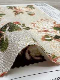 KKP2338-D-KIKUNOMAI Futako Chirimen Danza Del Crisantemo[Tessile / Tessuto] Uni Textile(Komon Studio) Foto secondaria